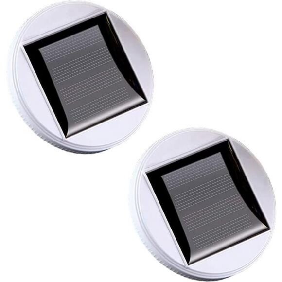 2 Pack Solar Panel Top Replacement for Table Lights, Color Changing Solar - Picture 1 of 5